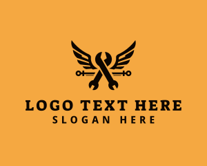 Tool - Wing Wrench Mechanic Tools logo design