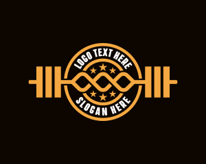 Exercise - Weightlifting Fitness Gym logo design