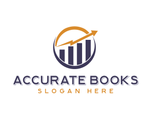 Bookkeeper - Graph Financial Statistics logo design