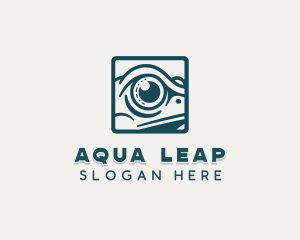 Amphibian Frog Eye logo design