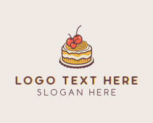 Confectionery - Cherry Cake Pastry logo design