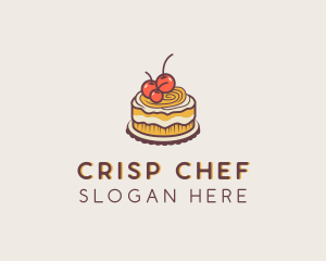 Cherry Cake Pastry logo design