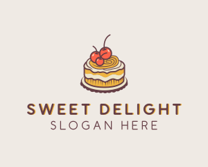 Cherry Cake Pastry logo design