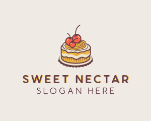 Cherry Cake Pastry logo design