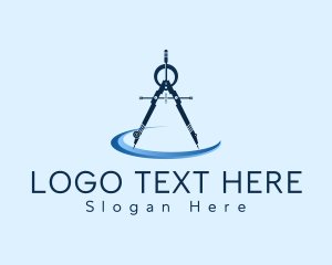 Industrial - Compass Technical Drawing logo design