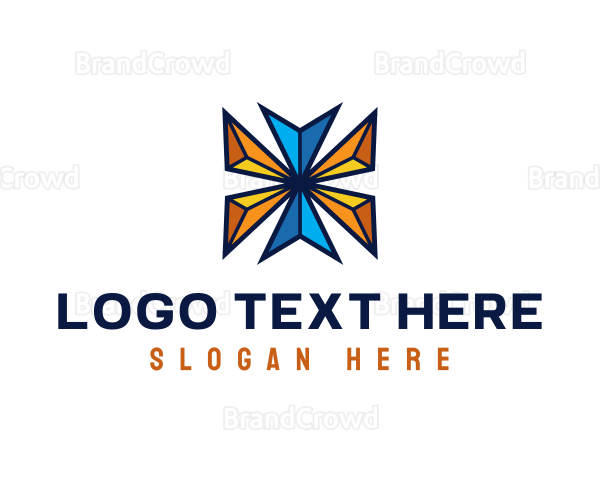 Modern Geometric Tech Logo