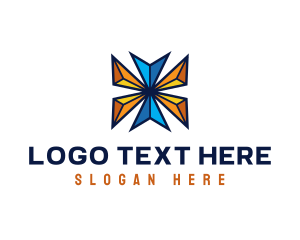 Heptagon - Modern Geometric Tech logo design