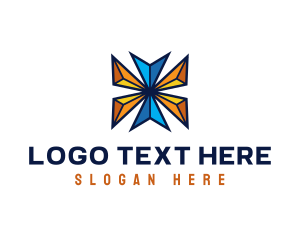 Business - Modern Geometric Tech logo design