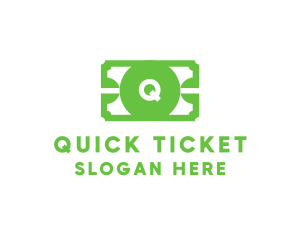 Ticket - Money Ticket Voucher logo design
