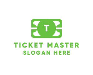 Ticket - Money Ticket Voucher logo design