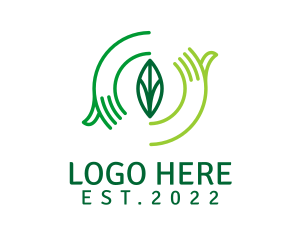Eco Friendly - Organic Leaf Gardening logo design