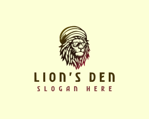 Reggae Lion Dreadlocks  logo design