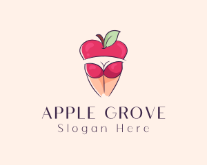 Sexy Erotic Apple  logo design