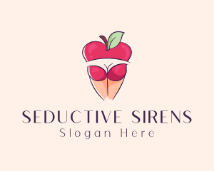 Sexy Erotic Apple  logo design