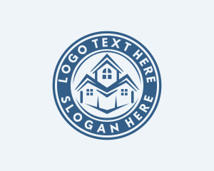 Real Estate - Town House Roofing logo design