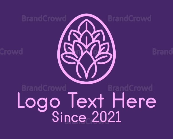 Purple Easter Plant Logo