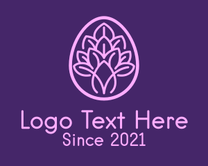 Eco Friendly - Purple Easter Plant logo design