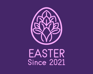 Purple Easter Plant  logo design
