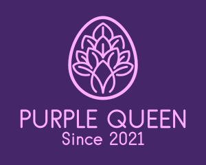 Purple Easter Plant  logo design