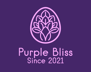 Purple Easter Plant  logo design