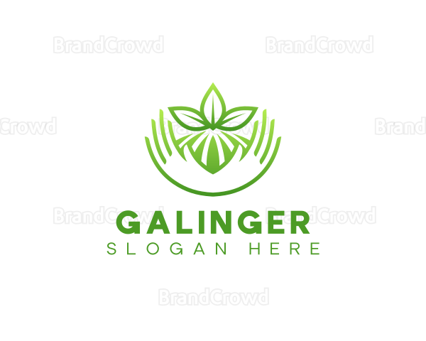 Farming Agriculture Hand Logo