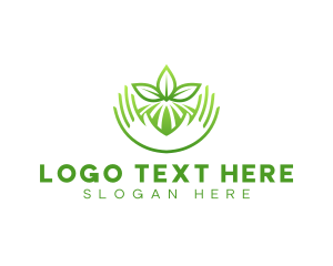 Biological - Farming Agriculture Hand logo design