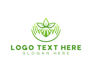 Environmental - Farming Agriculture Hand logo design