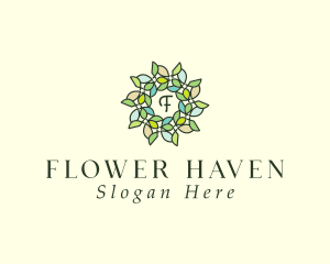 Decorative Flower Lantern logo design