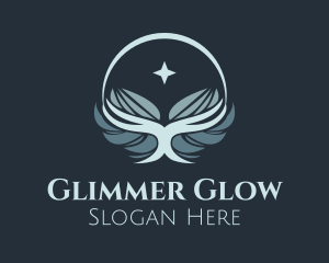 Star Glowing Wings logo design