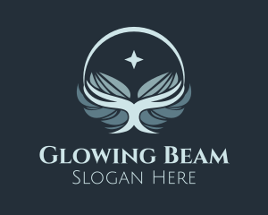 Star Glowing Wings logo design