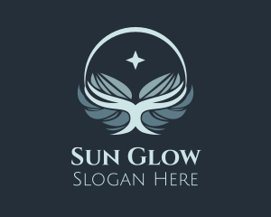 Star Glowing Wings logo design