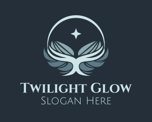 Twilight - Star Glowing Wings logo design