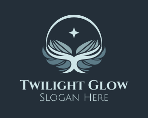 Star Glowing Wings logo design