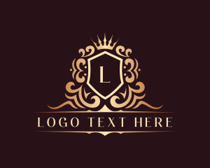 Aristocrat - Luxury Aristocrat Shield Crown logo design