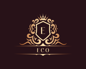 Luxury Aristocrat Shield Crown Logo