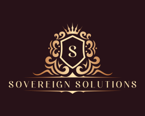 Sovereign - Luxury Aristocrat Shield Crown logo design