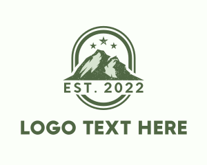 Trekking - Rustic Mountain Camping logo design