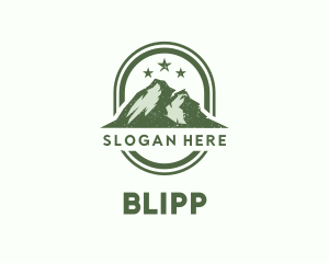 Rustic Mountain Camping  Logo