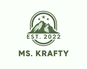 Trek - Rustic Mountain Camping logo design