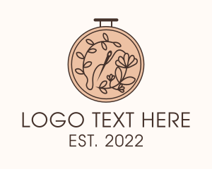 Ornament - Embroidery Flower Boutique logo design