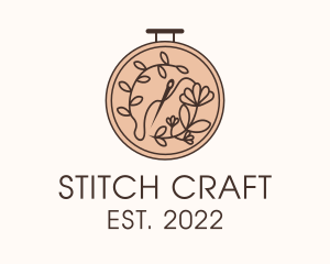 Embroidery Flower Boutique  logo design