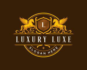 Luxury Pegasus Hotel logo design