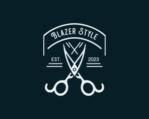 Tailoring Styling Shears logo design