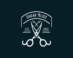 Tailoring Styling Shears logo design