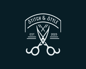 Tailoring Styling Shears logo design