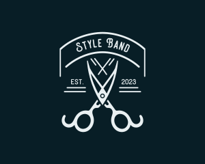 Tailoring Styling Shears logo design