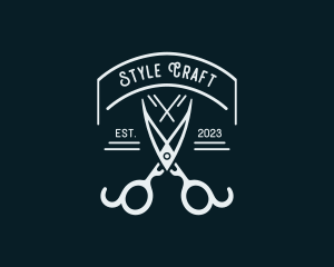 Tailoring Styling Shears logo design