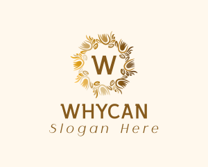 Fashion Floral Wreath  Logo