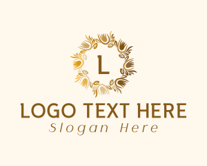 Fashion Floral Wreath  Logo