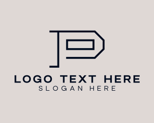 Advisory - Generic Company Letter P logo design